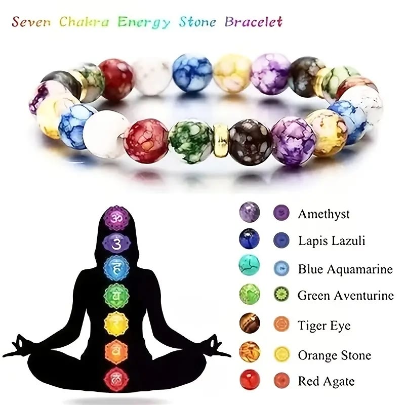 FREE Today: 7 Chakra Reiki Healing Stone Yoga Balance Bracelet - image 9
