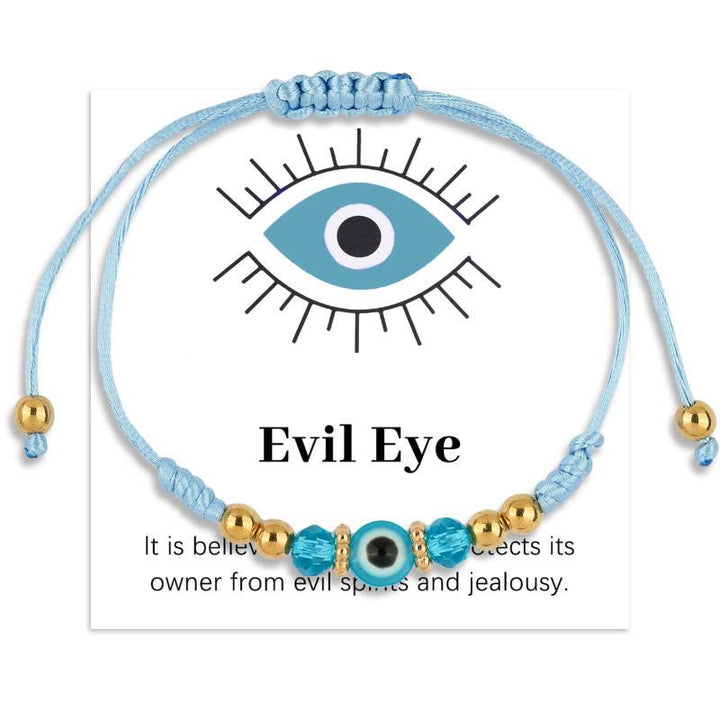 FREE Today: Evil Eye Good Luck Adjustable Protection Bracelet - Light Blue - image 0