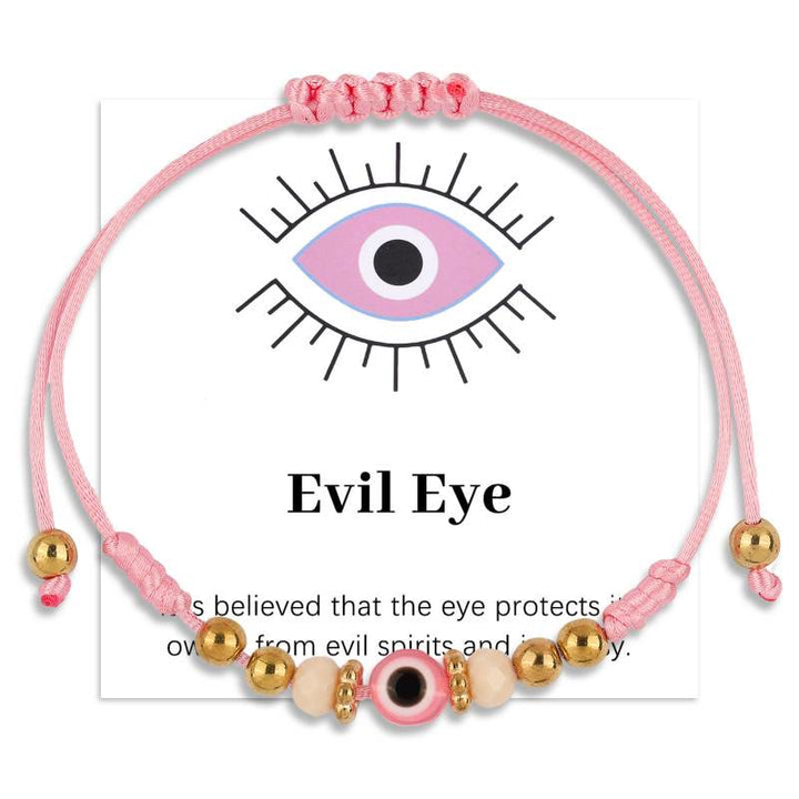 FREE Today: Evil Eye Good Luck Adjustable Protection Bracelet - Pink - image 1
