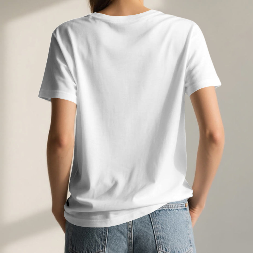 Olivenorma Inner Strength V-Neck Cotton Yoga Meditation T-Shirt - image 2