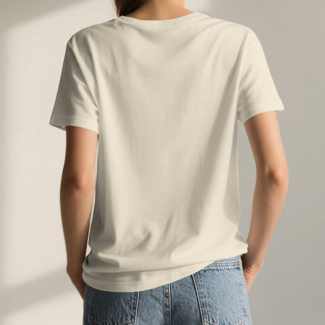 Olivenorma Yoga Pose Mindful Energy V-Neck Meditation T-Shirt - image 2