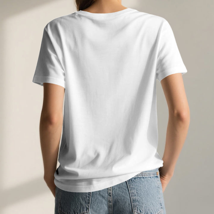 Olivenorma Lotus Mindful Power V-Neck Cotton Yoga Meditation T-Shirt - image 2