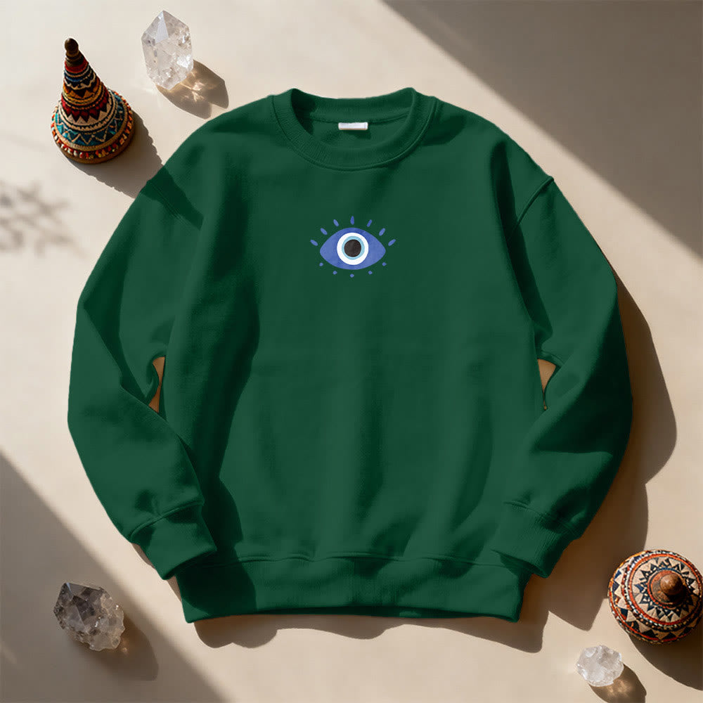 Olivenorma Trendy Demon Eye Quote Sweatshirt - image 22