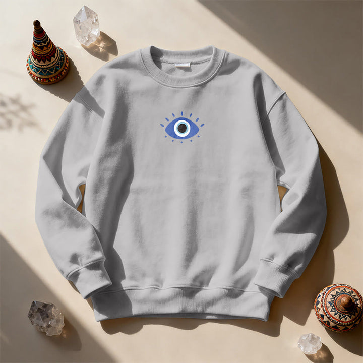 Olivenorma Trendy Demon Eye Quote Sweatshirt - image 7