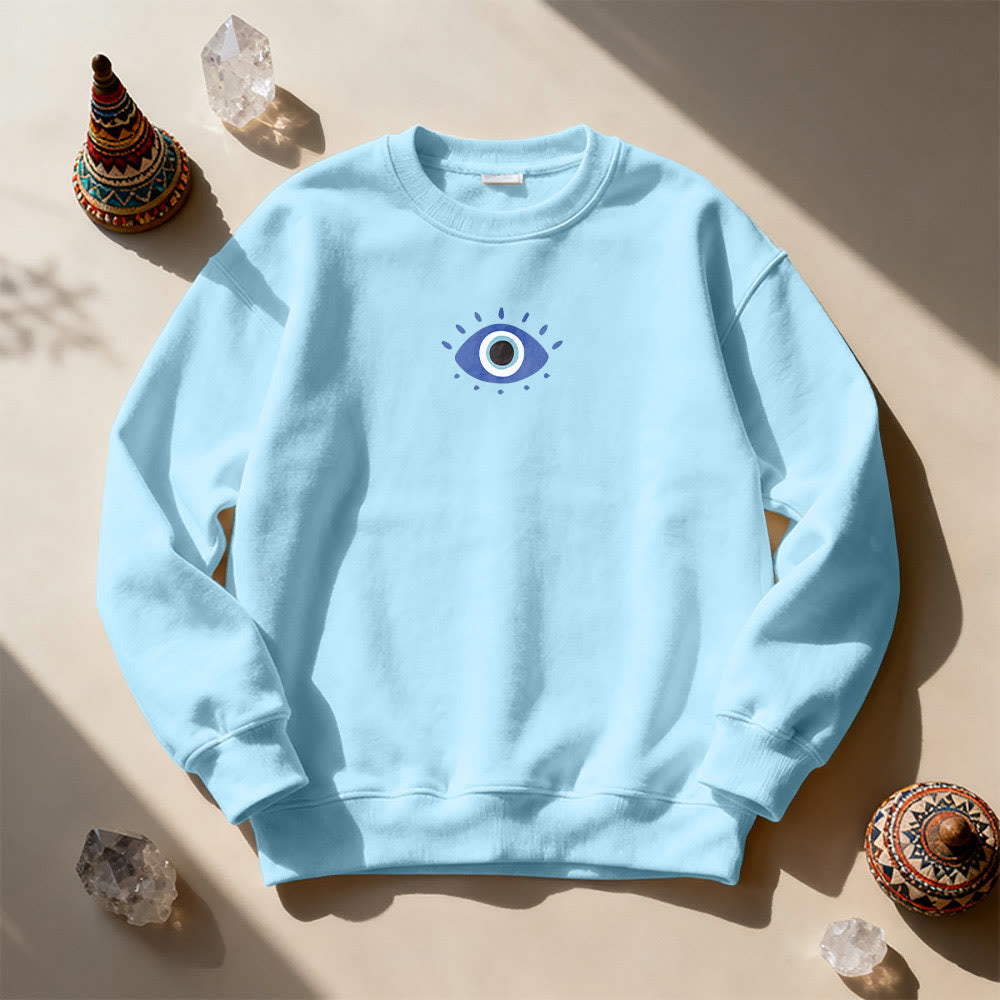 Olivenorma Trendy Demon Eye Quote Sweatshirt - image 16