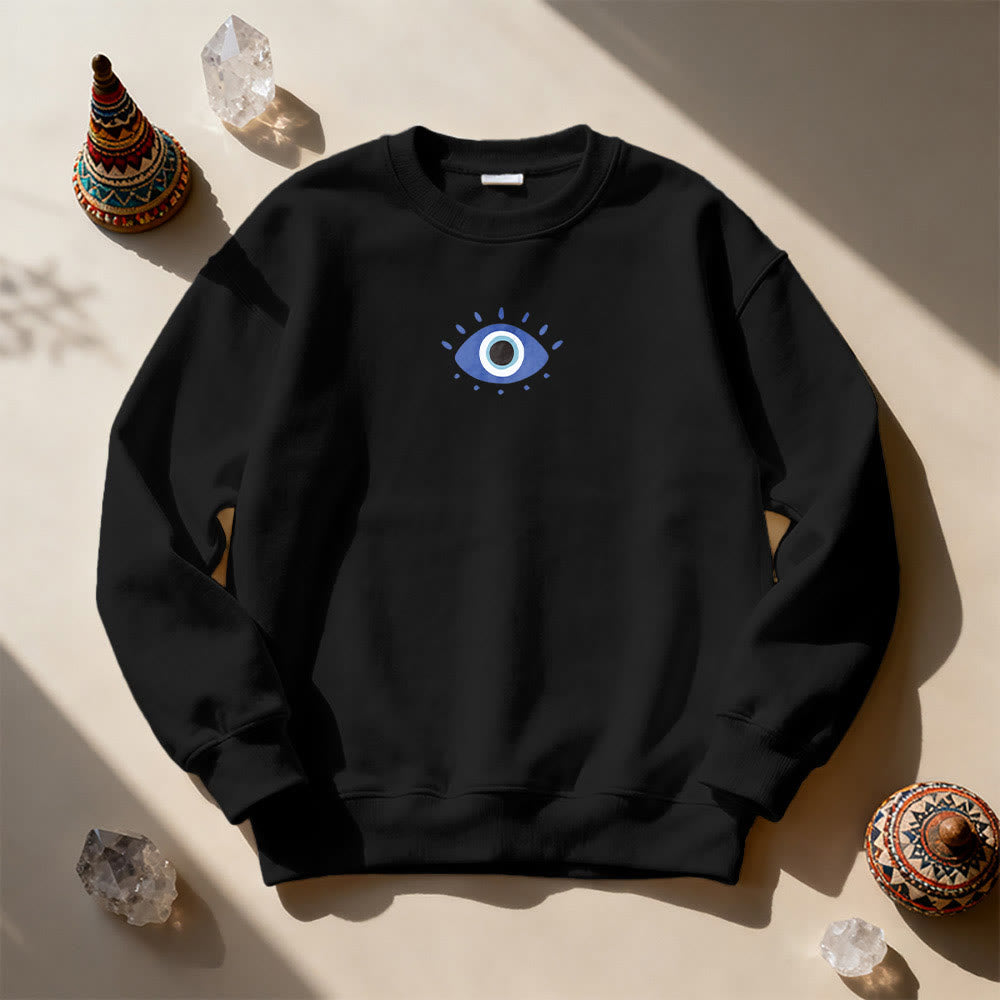 Olivenorma Trendy Demon Eye Quote Sweatshirt - image 4