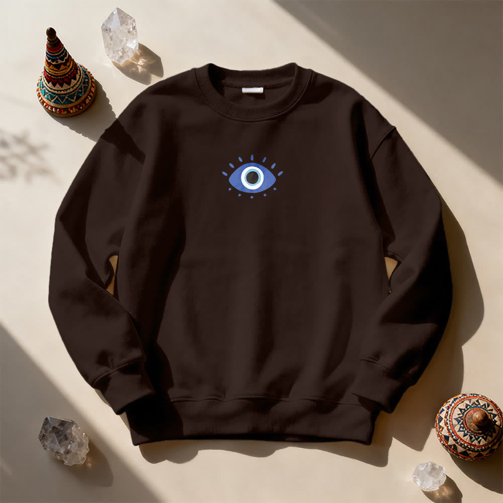 Olivenorma Trendy Demon Eye Quote Sweatshirt - image 10