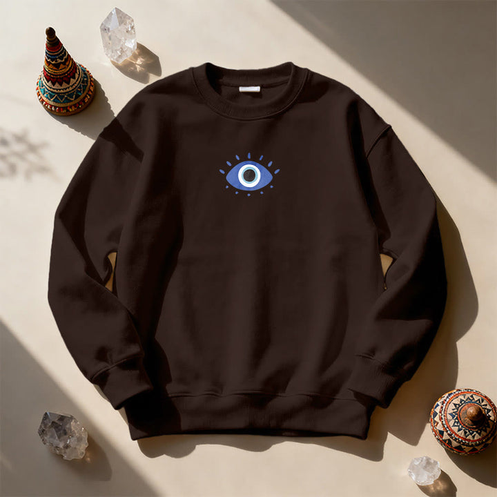 Olivenorma Trendy Demon Eye Quote Sweatshirt - image 10