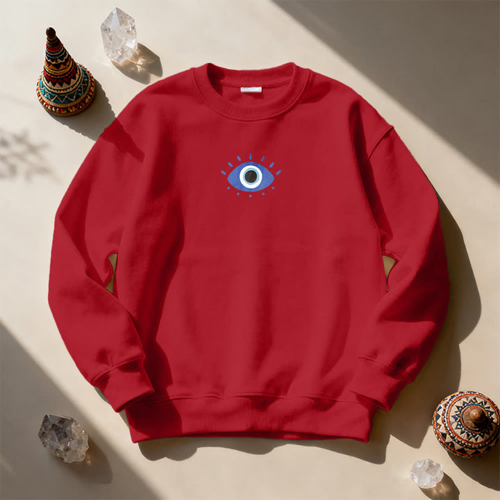 Olivenorma Trendy Demon Eye Quote Sweatshirt - image 19