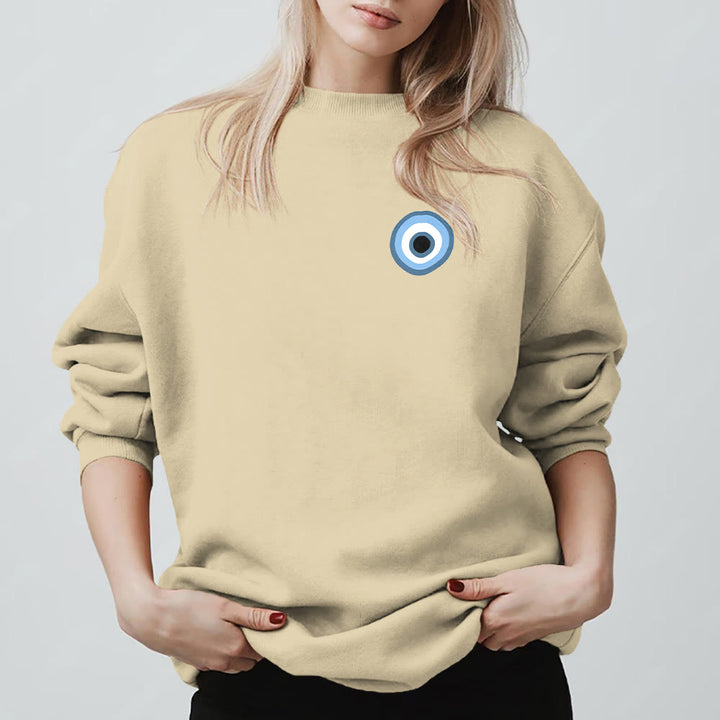 Olivenorma Unisex Blue Evil Eye Sweatshirt - image 15
