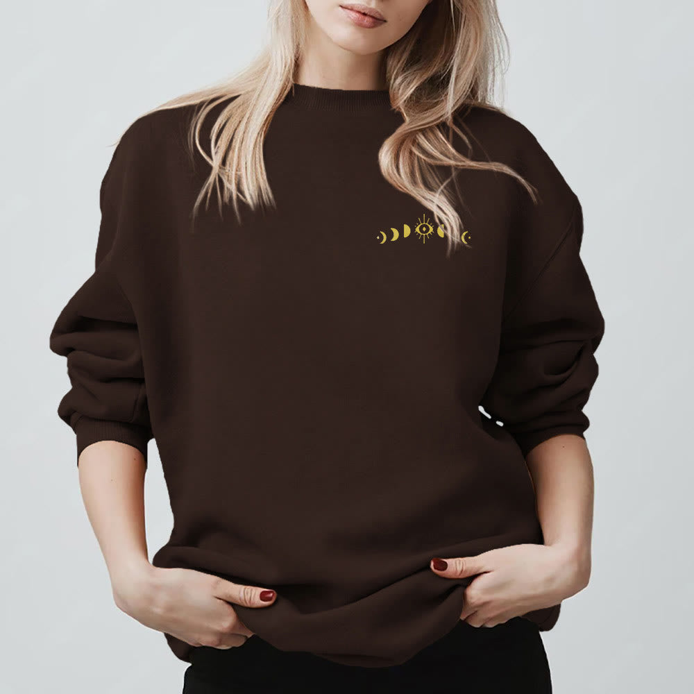 Olivenorma Layered Evil Eye Moon Phases Sweatshirt - image 9