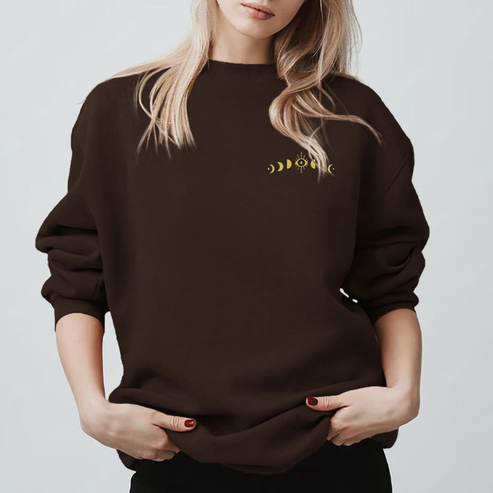 Olivenorma Layered Evil Eye Moon Phases Sweatshirt - image 9