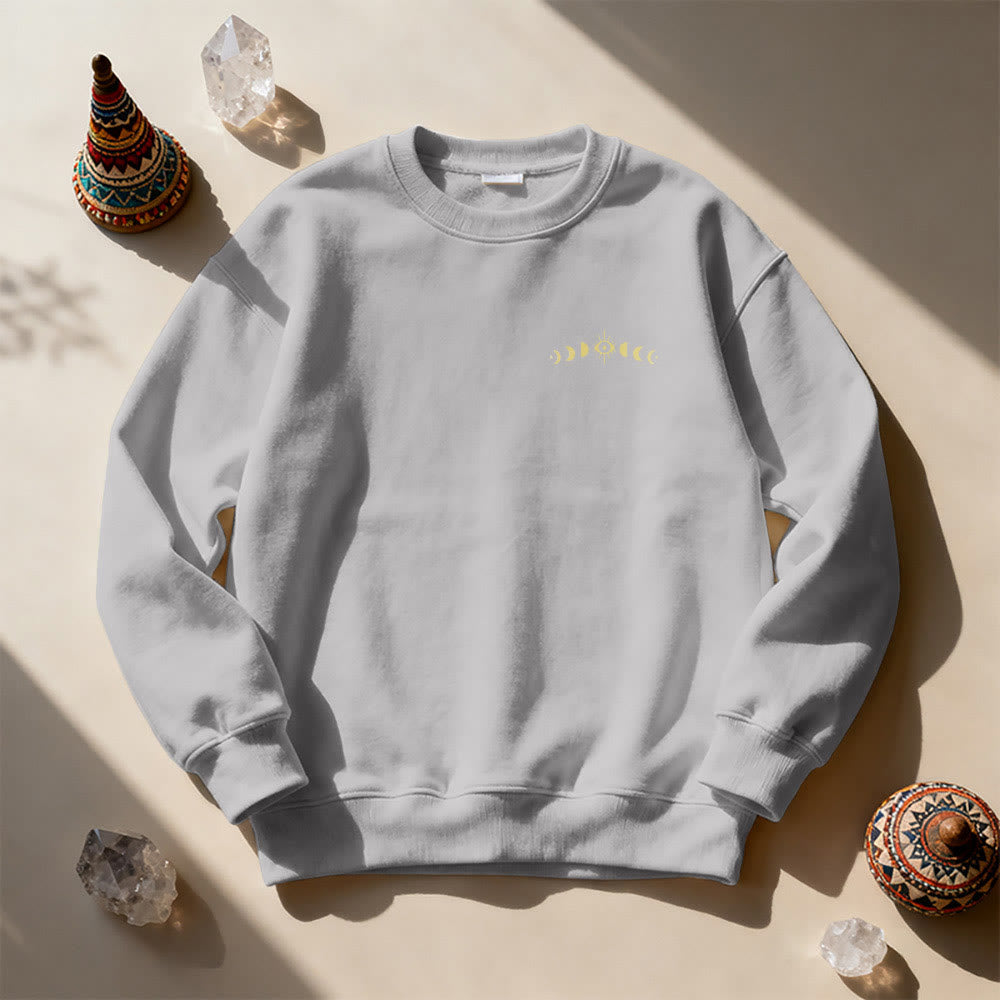 Olivenorma Layered Evil Eye Moon Phases Sweatshirt - image 7