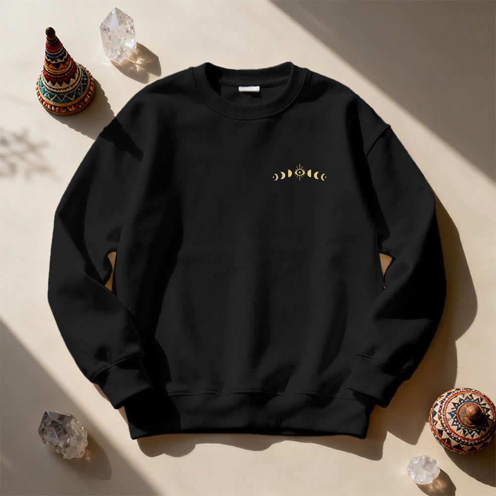 Olivenorma Layered Evil Eye Moon Phases Sweatshirt - image 4