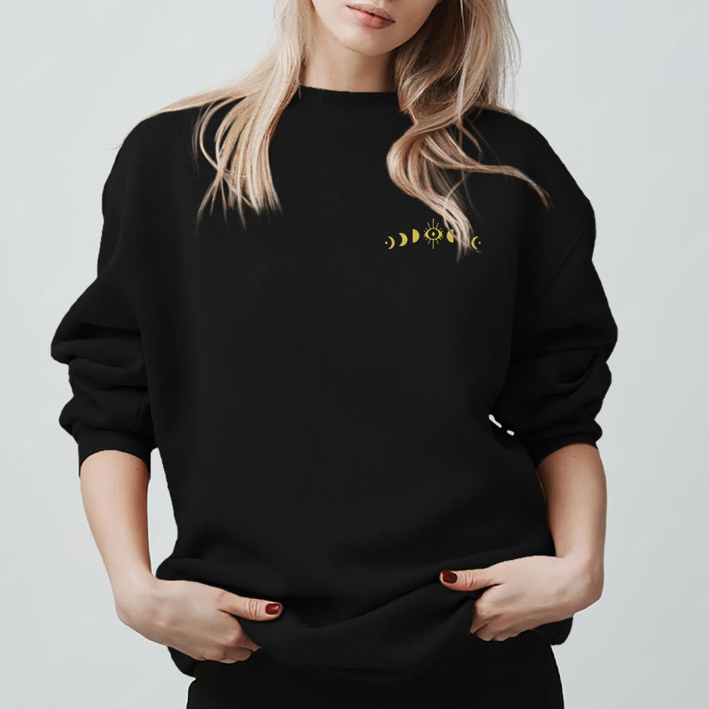 Olivenorma Layered Evil Eye Moon Phases Sweatshirt - image 3
