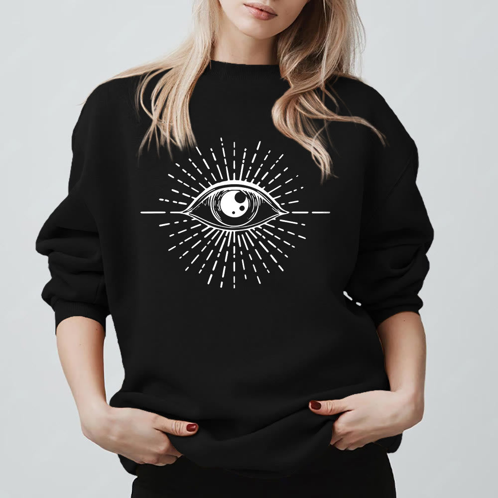 Olivenorma Spiritual Evil Eye Sunburst Sweatshirt  - image 4