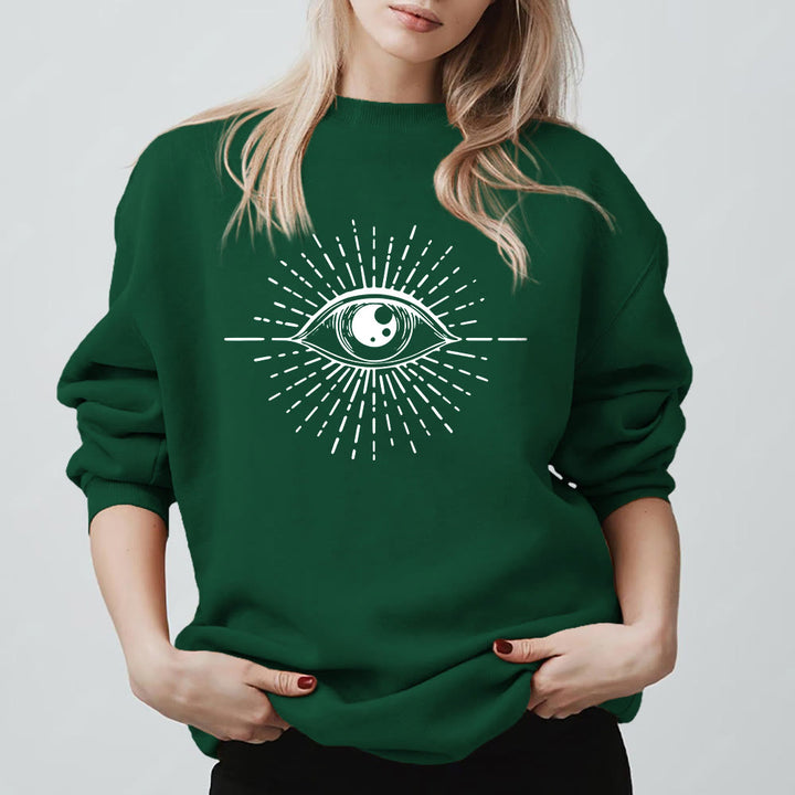 Olivenorma Spiritual Evil Eye Sunburst Sweatshirt  - image 0