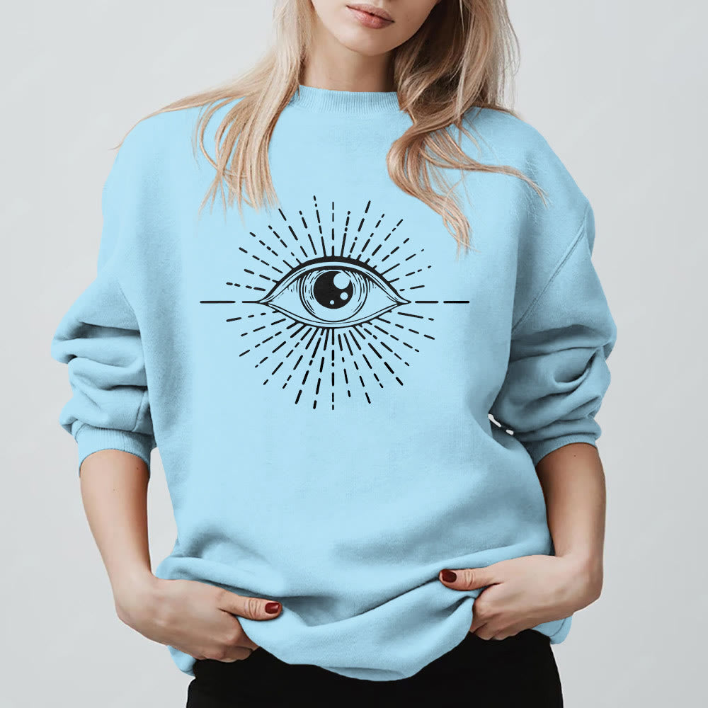 Olivenorma Spiritual Evil Eye Sunburst Sweatshirt  - image 12
