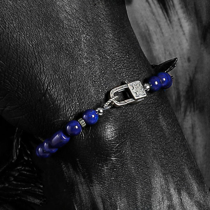 Olivenorma Imperial Blue Lapis Lazuli Beaded Bracelet - image 3