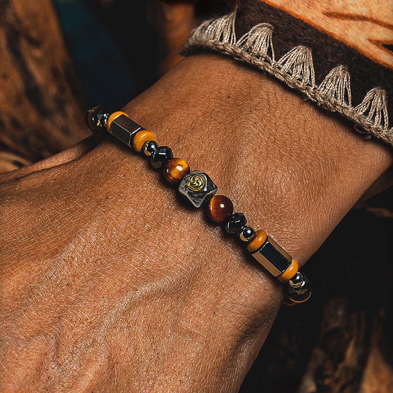 Olivenorma Tiger Eye&Labradorite Beaded Bracelet - image 2