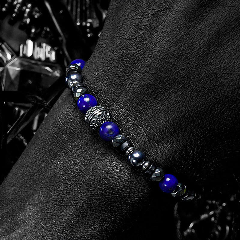 Olivenorma Amethyst&Lapis Lazuli Demon Beaded Bracelet - image 4