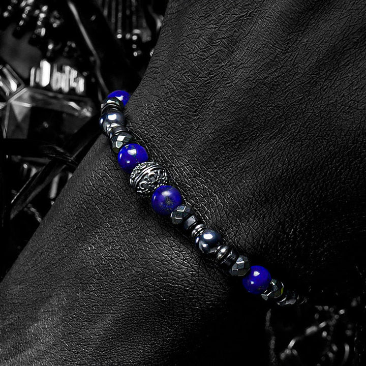 Olivenorma Amethyst&Lapis Lazuli Demon Beaded Bracelet - image 4