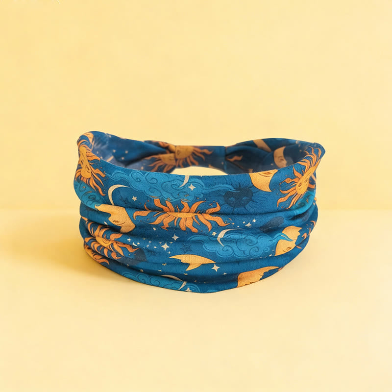 Olivenorma Boho Sun & Moon Printed Adjustable Yoga Headband - 4 - image 6