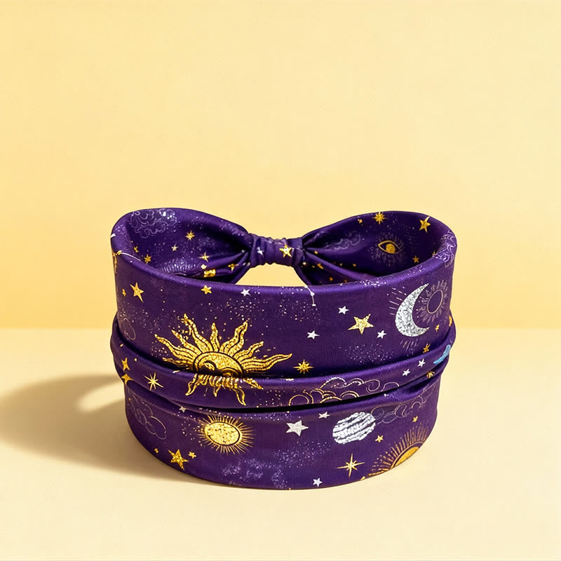 Olivenorma Boho Moon & Star  Adjustable Yoga Headband - 2 - image 2