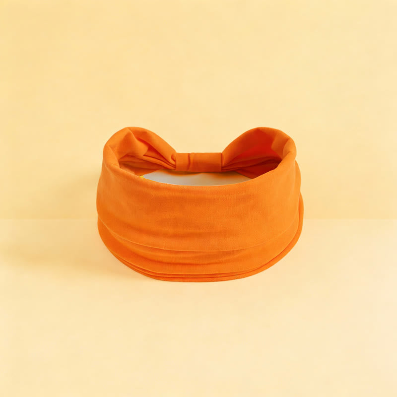 Olivenorma Boho Solid Wide Stretchy Sports Yoga Headband - Orange - image 17