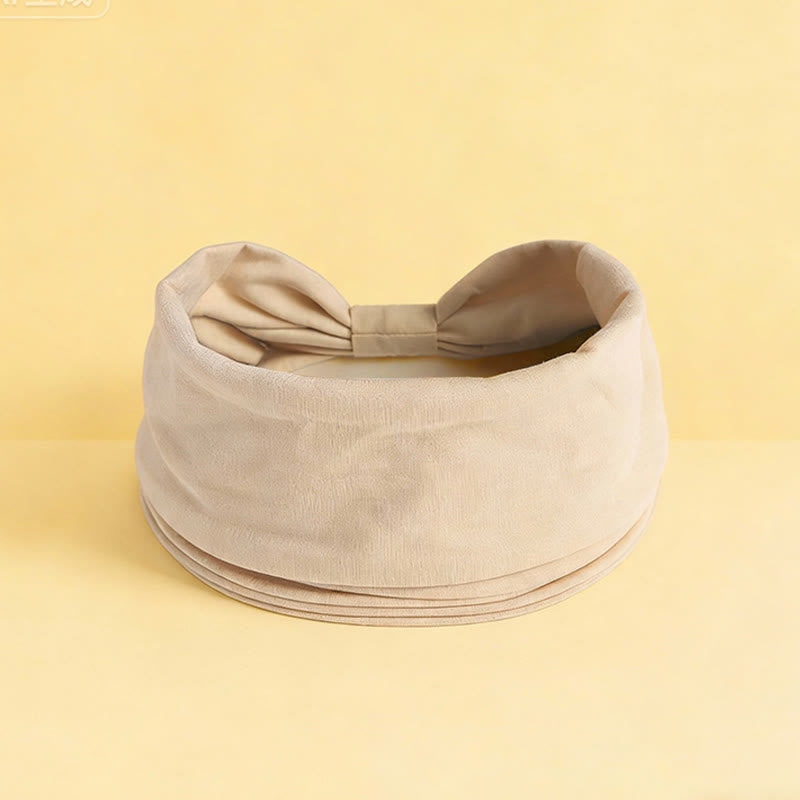 Olivenorma Boho Solid Wide Stretchy Sports Yoga Headband - Khaki - image 16