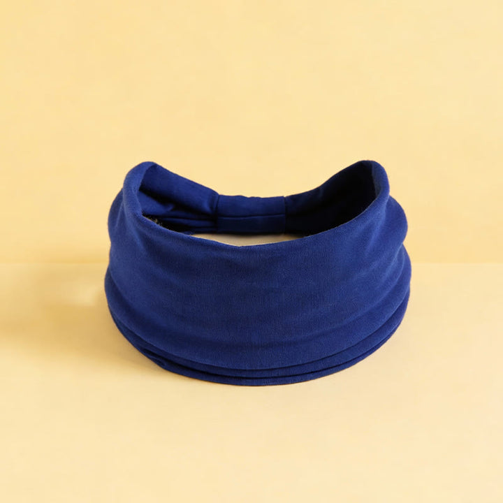 Olivenorma Boho Solid Wide Stretchy Sports Yoga Headband - Royal Blue - image 22