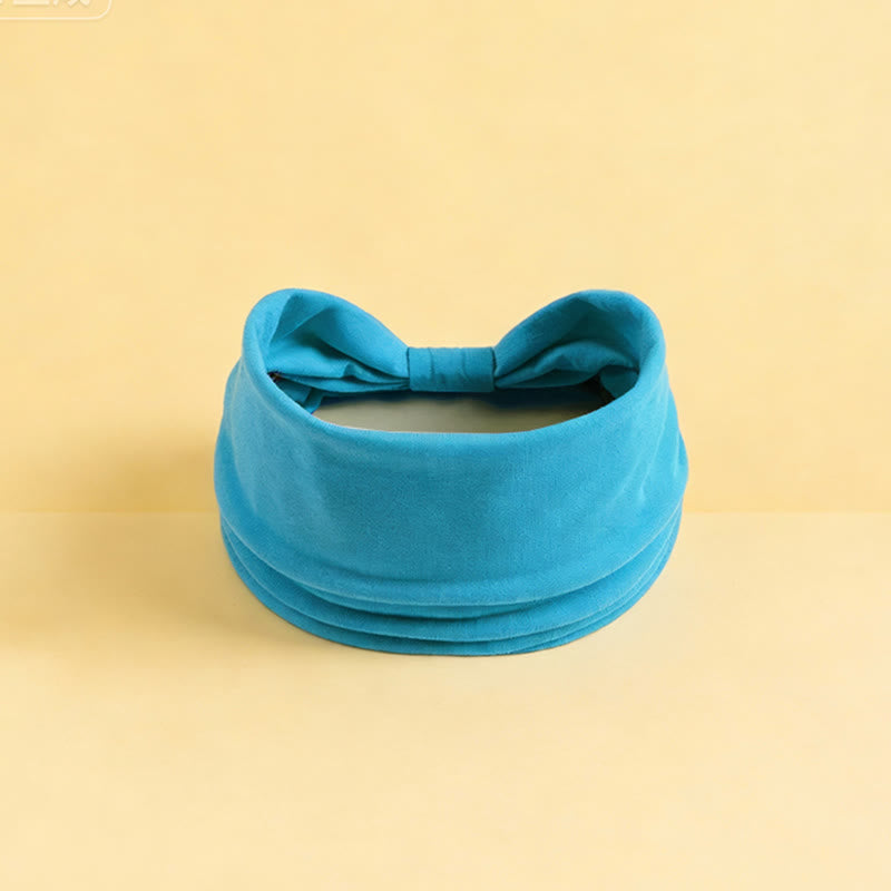 Olivenorma Boho Solid Wide Stretchy Sports Yoga Headband - Diamond Blue - image 20
