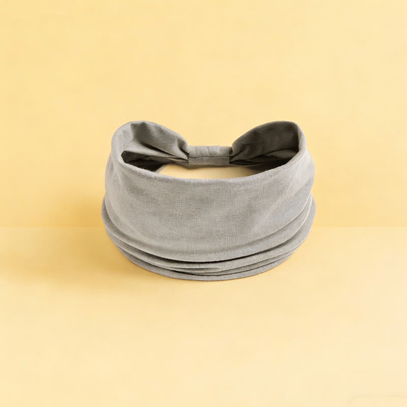 Olivenorma Boho Solid Wide Stretchy Sports Yoga Headband - Light Gray - image 13