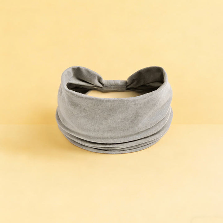 Olivenorma Boho Solid Wide Stretchy Sports Yoga Headband - Light Gray - image 13