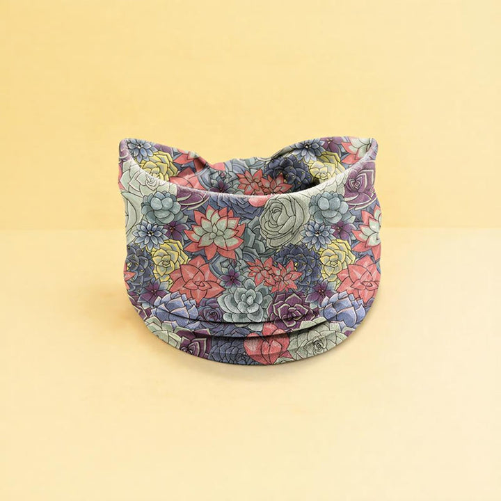 Olivenorma Boho Floral Print Adjustable Sports Headband - Light Blue - image 6