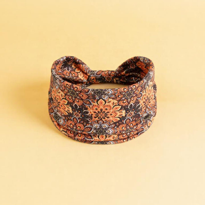 Olivenorma Boho Colorful Floral Print Adjustable Sports Headband - 9 - image 10