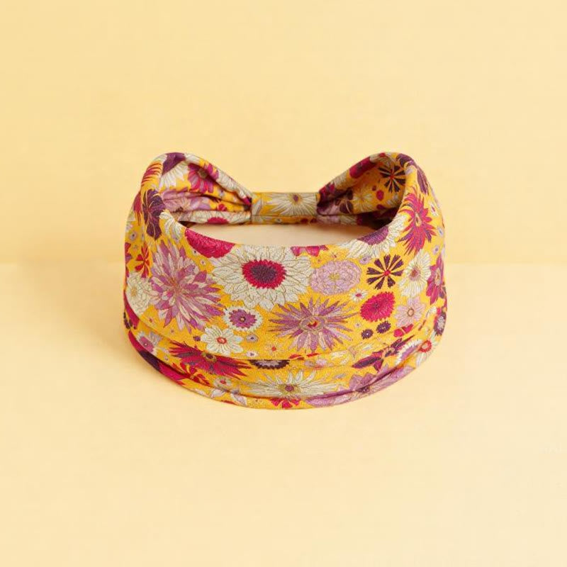 Olivenorma Boho Colorful Floral Print Adjustable Sports Headband - 22 - image 23