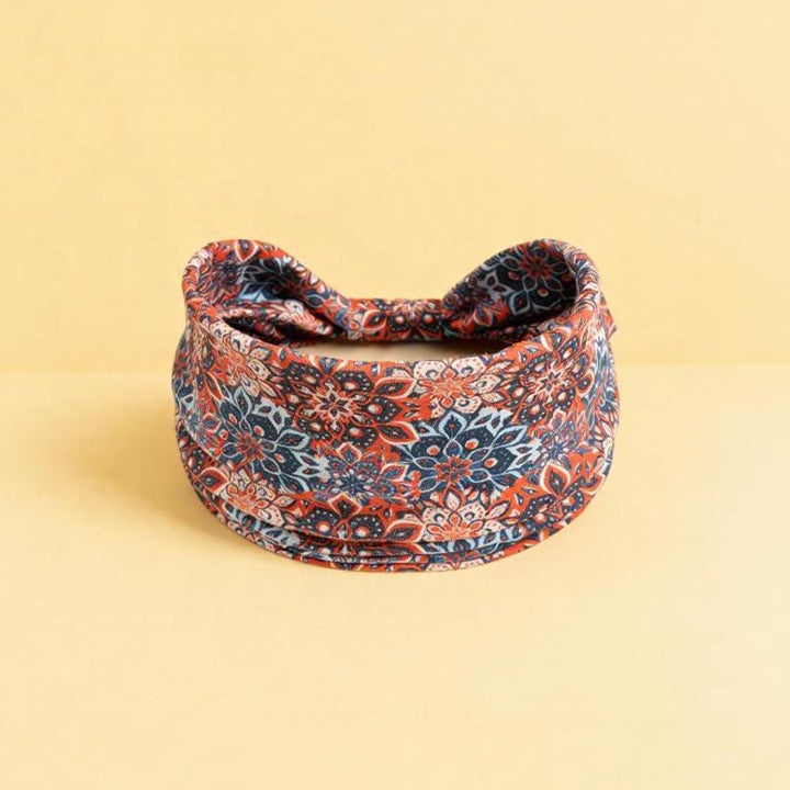 Olivenorma Boho Colorful Floral Print Adjustable Sports Headband - 7 - image 8