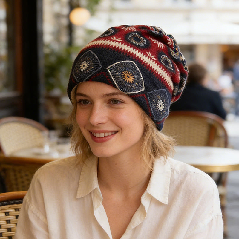 Olivenorma Street Style Vintage Geometric& Sunflower Adjustable Headband - image 1