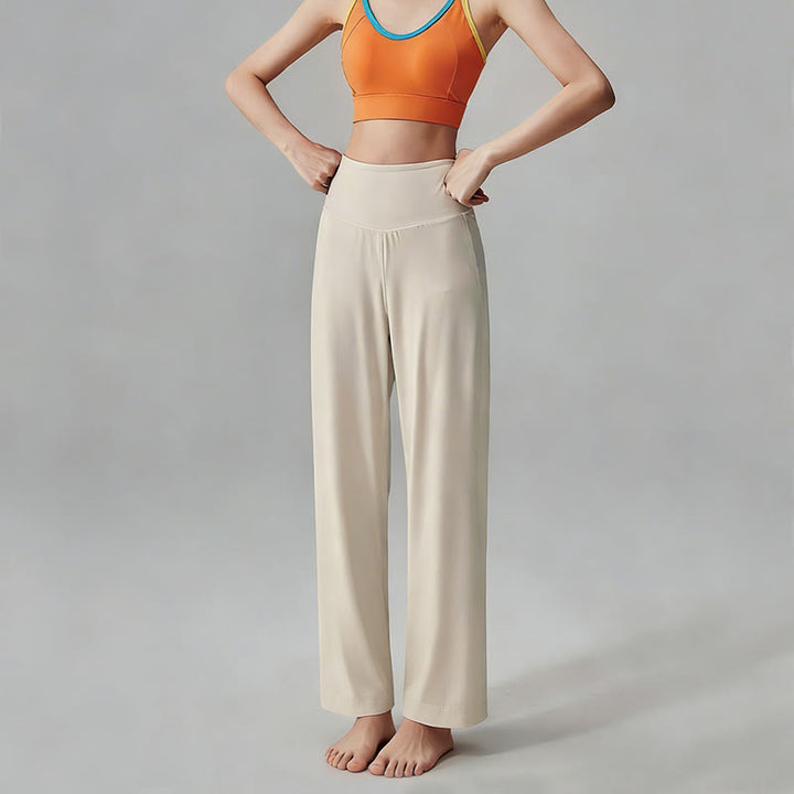 Olivenorma Plain Color High-Waist  Soft Drape Yoga Pants - image 5