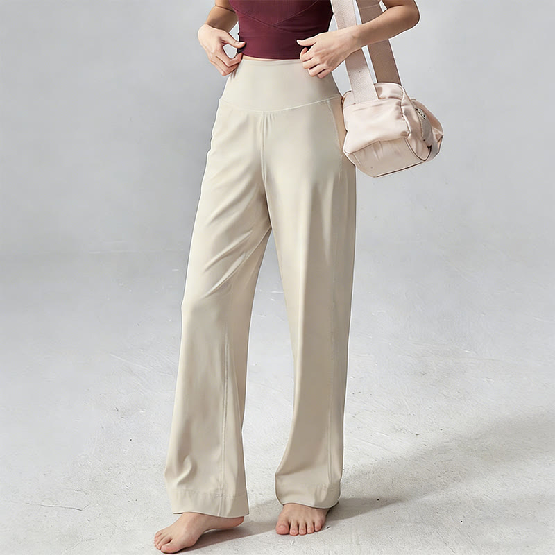 Olivenorma Plain Color High-Waist  Soft Drape Yoga Pants - image 4