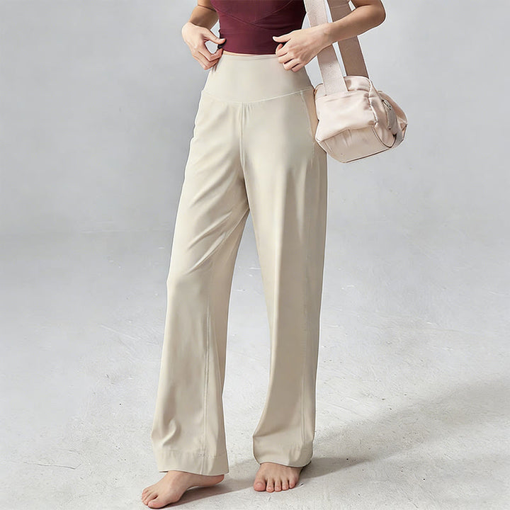 Olivenorma Plain Color High-Waist  Soft Drape Yoga Pants - image 4