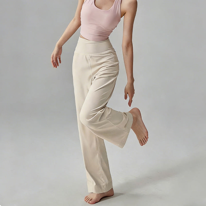 Olivenorma Plain Color High-Waist  Soft Drape Yoga Pants - image 3