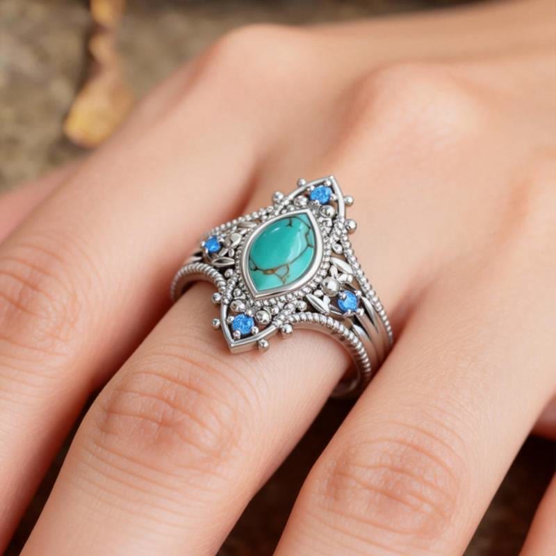FREE Today: Bohemian Turquoise Square Ring - image 7