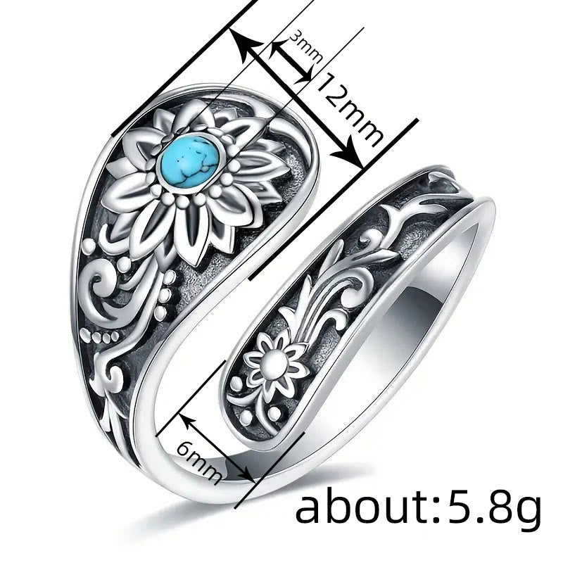 FREE Today: Adjustable Vintage Lotus Flower Ring - image 3