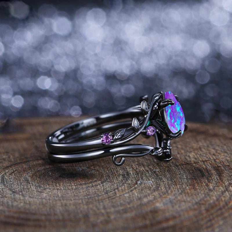 FREE Today: Mystic Purple Opal Oval Ring - image 4
