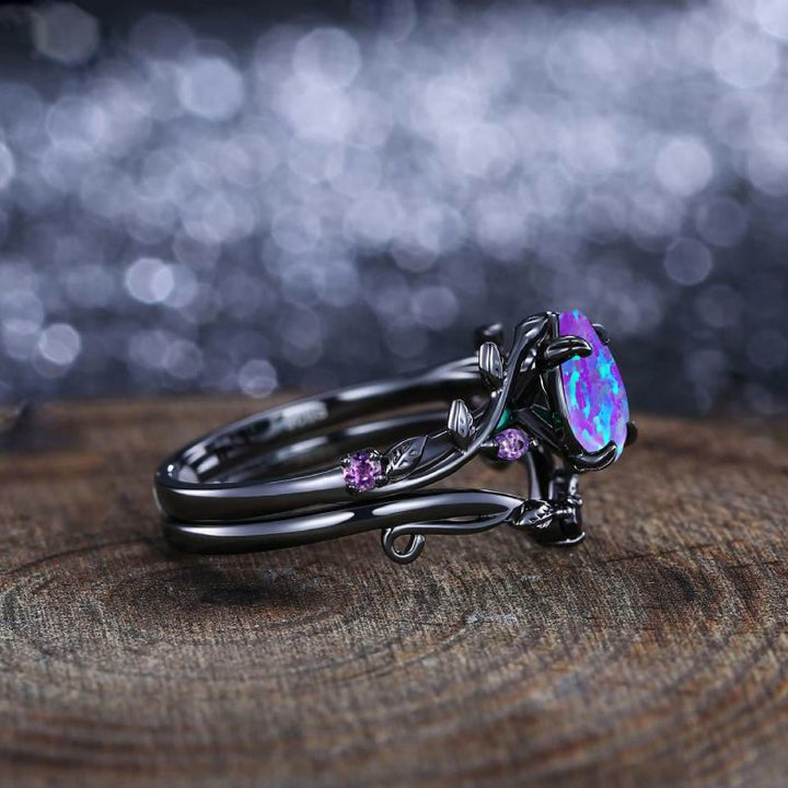 FREE Today: Mystic Purple Opal Oval Ring - image 4