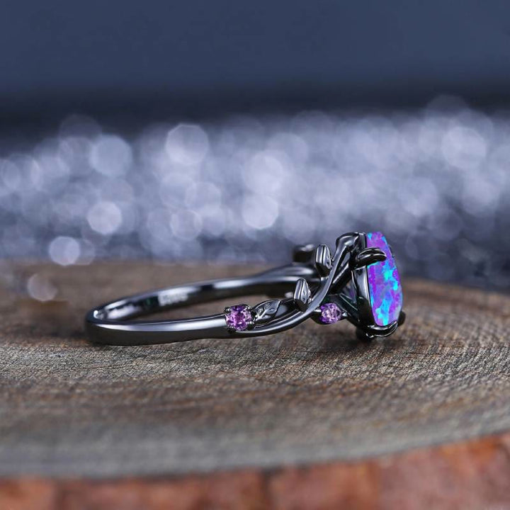 FREE Today: Mystic Purple Opal Oval Ring - image 7