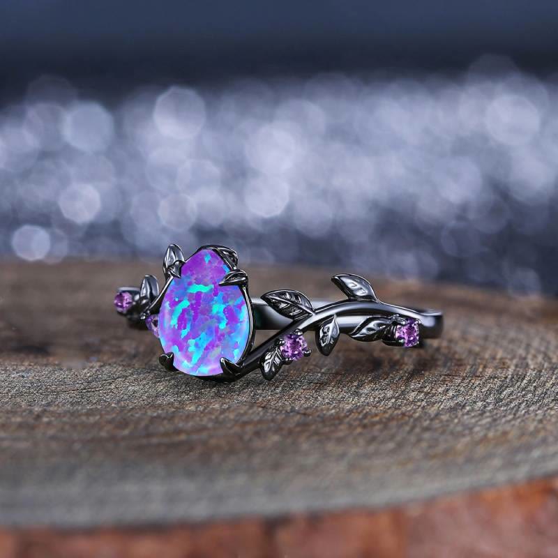 FREE Today: Mystic Purple Opal Oval Ring - image 6