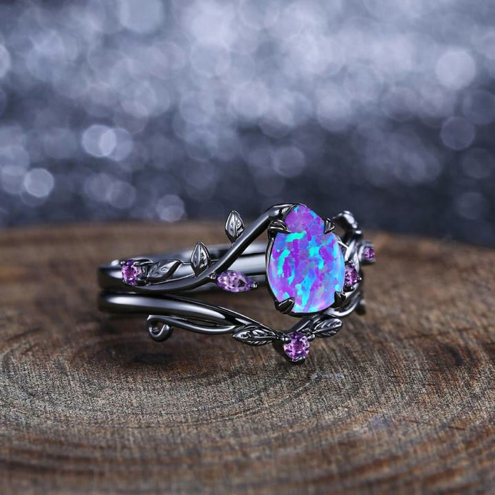 FREE Today: Mystic Purple Opal Oval Ring - image 3